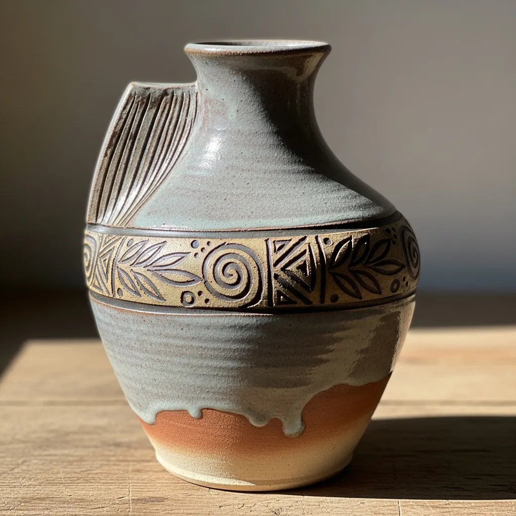 Handcrafted ceramic vase